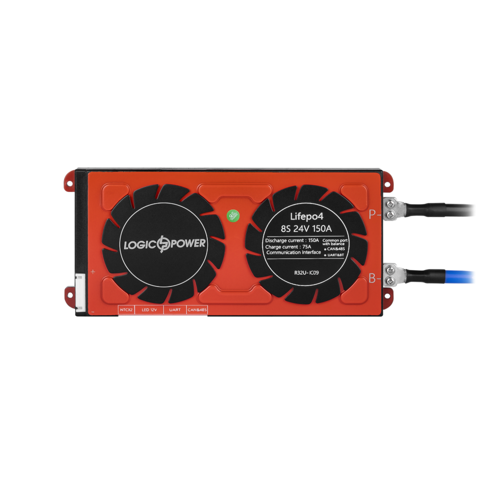 Smart BMS плата LogicPower LiFePO4 24V 8S 150A (Dis 150A Ch 75A) +...