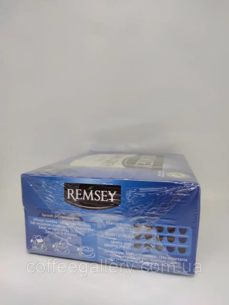 Чорний чай Remsey Earl Grey strong пакетований Чорний чай Remsey Earl Grey strong пакетований