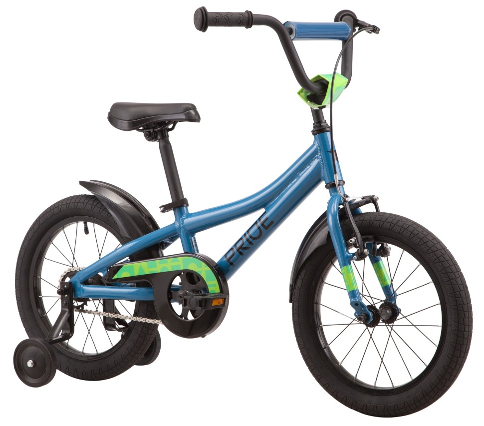 Велосипед 16" Pride RIDER 16 2023 синий Велосипед 16" Pride RIDER 16 2023 синий