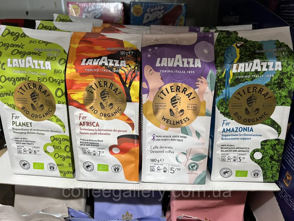Кофе молотый Lavazza Tierra Bio-Organic 180г