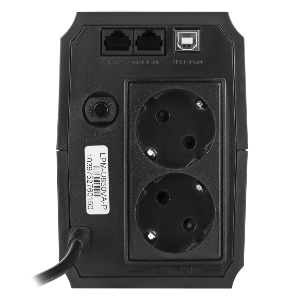 Линейно-интерактивный ИБП LPМ U850VA-P (510Вт) Линейно-интерактивный ИБП LPМ U850VA-P (510Вт)
