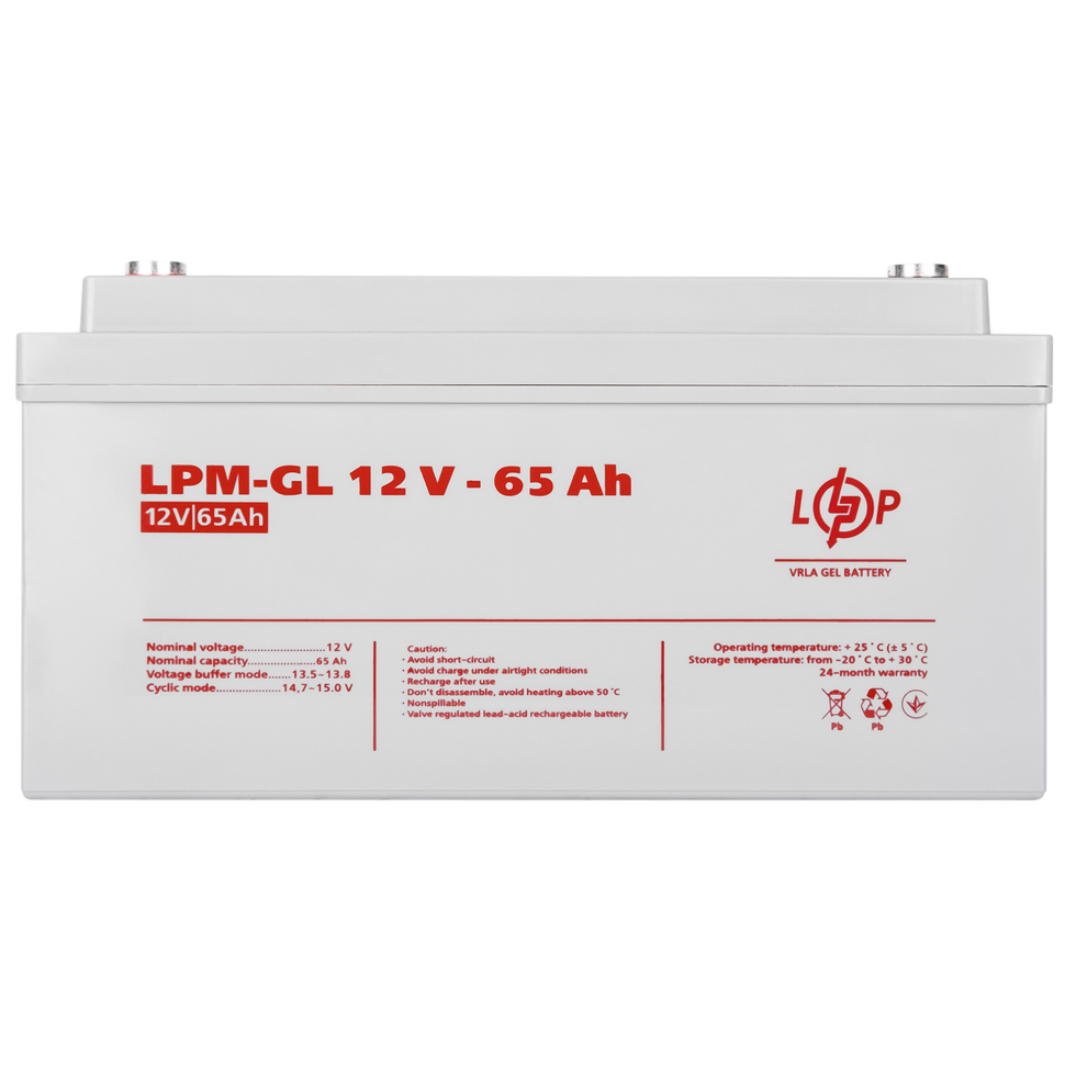 Аккумулятор гелевый LogicPower LPM-GL 12V - 65 Ah Аккумулятор гелевый LogicPower LPM-GL 12V - 65 Ah