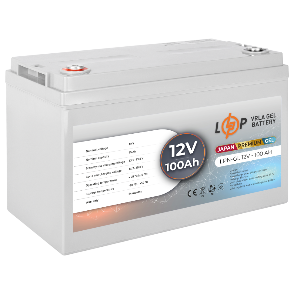 Аккумулятор гелевый LogicPower LPN-GL 12V - 100 Ah Аккумулятор гелевый LogicPower LPN-GL 12V - 100 Ah