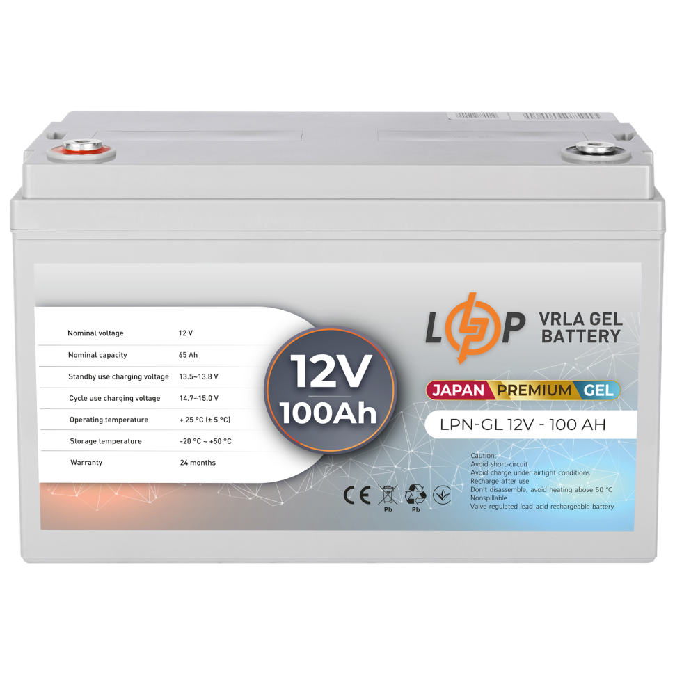 Аккумулятор гелевый LogicPower LPN-GL 12V - 100 Ah Аккумулятор гелевый LogicPower LPN-GL 12V - 100 Ah