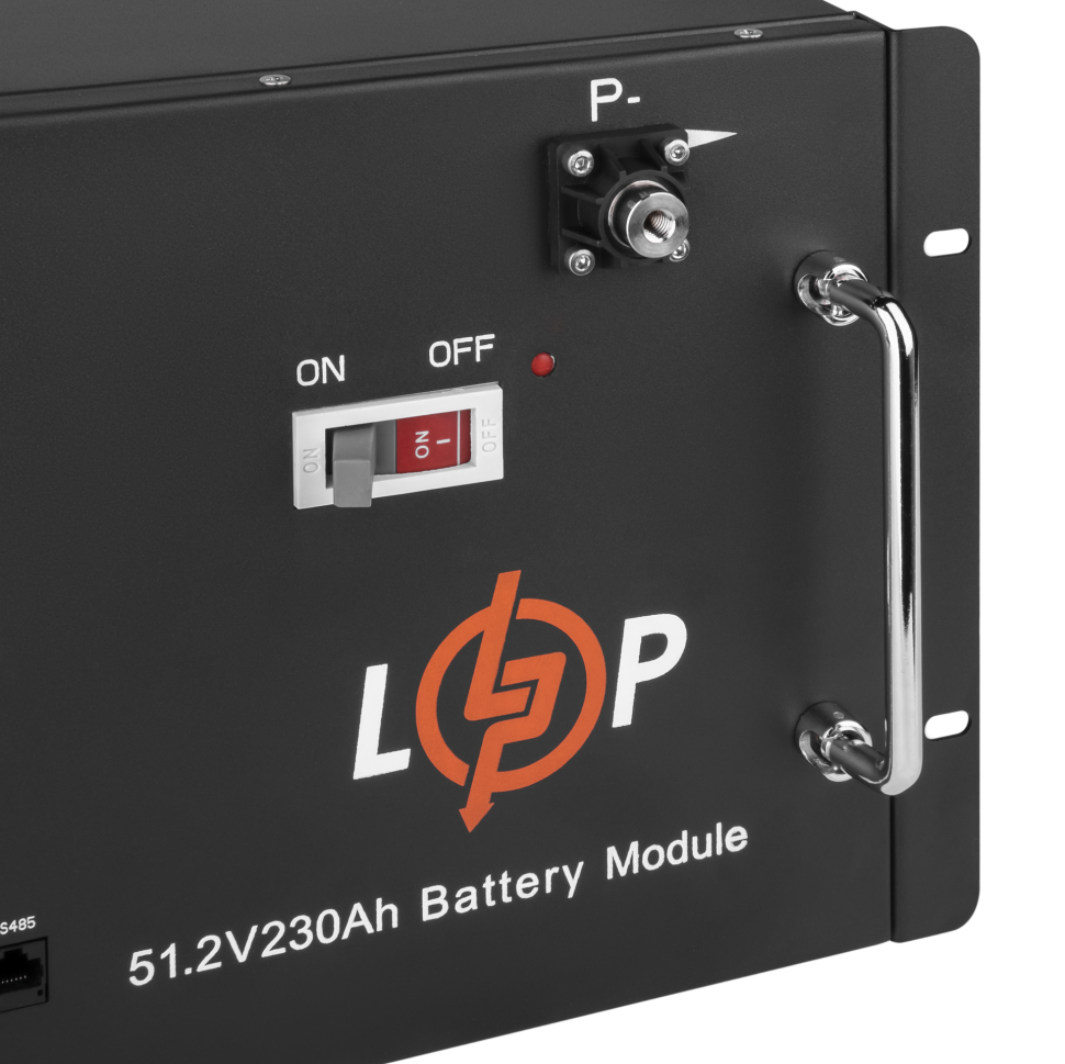 Аккумулятор LiFePО4 LogicPower 48V (51,2V) - 230 Ah (11776Wh) (Smart BMS 200A) с LCD RM Аккумулятор LiFePО4 LogicPower 48V (51,2V) - 230 Ah (11776Wh) (Smart BMS 200A) с LCD RM