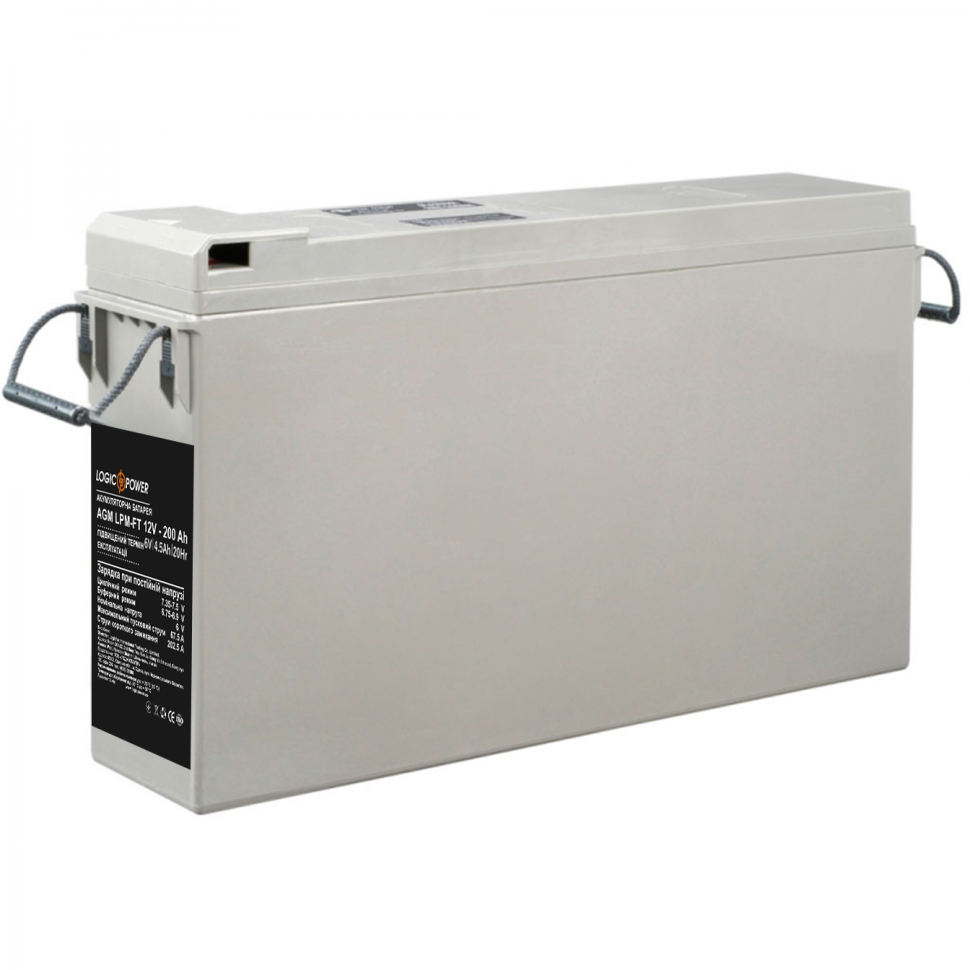 Фронт-терминальный аккумулятор AGM LogicPower LPM-FT 12V - 200 Ah