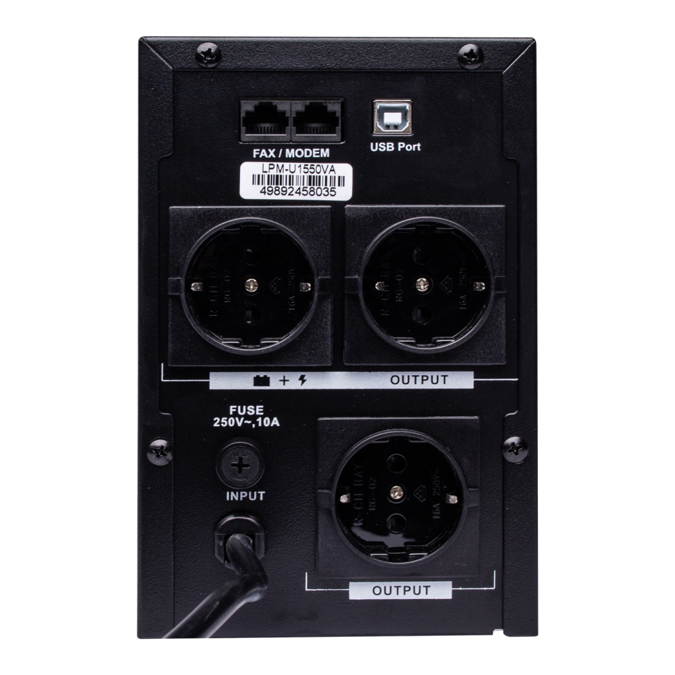 Линейно-интерактивный ИБП LPM-U1550VA (1085Вт) Линейно-интерактивный ИБП LPM-U1550VA (1085Вт)