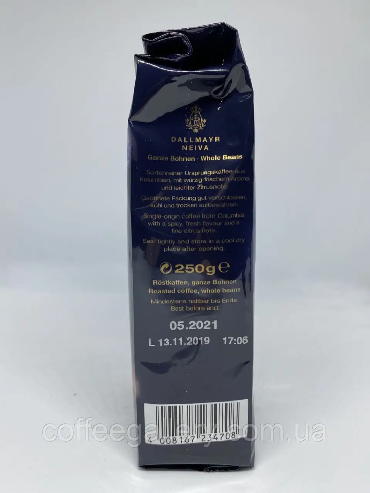 Кофе в зернах Dallmayr NEIVA Kolumbien 250 г Кофе в зернах Dallmayr NEIVA Kolumbien 250 г