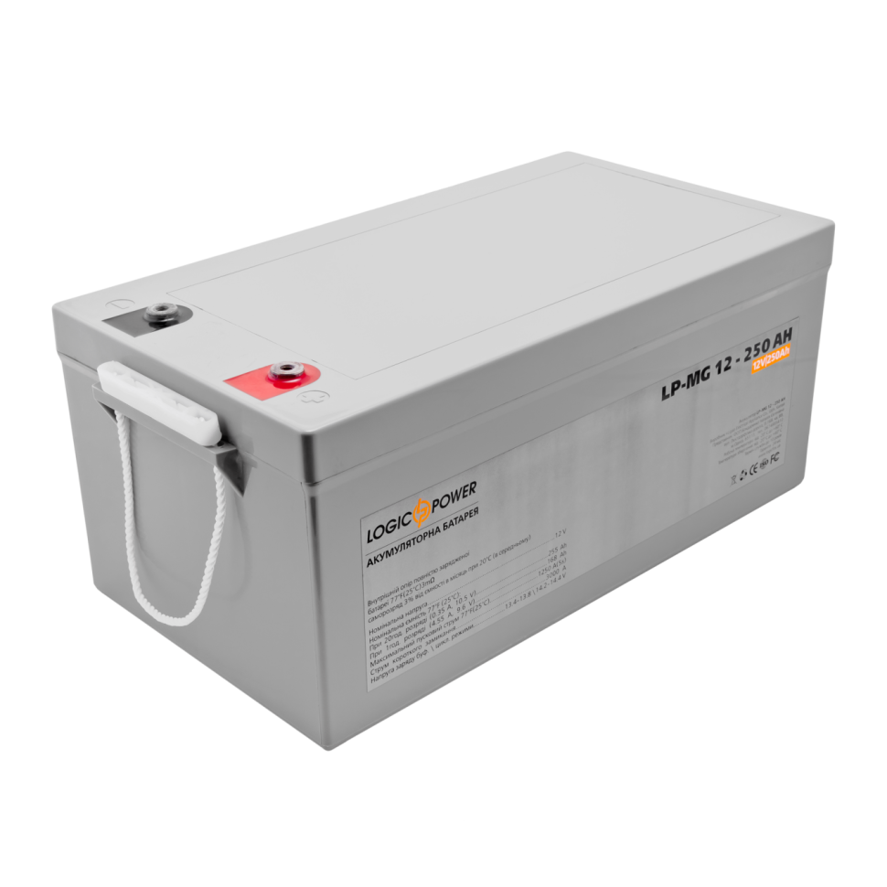 Аккумулятор мультигелевый LogicPower LP-MG 12V - 250 Ah Silver