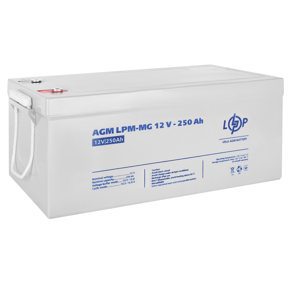 Аккумулятор мультигелевый LogicPower LPM-MG 12V - 250 Ah Аккумулятор мультигелевый LogicPower LPM-MG 12V - 250 Ah