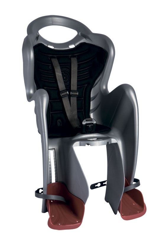Сиденье задн. Bellelli Mr Fox Standart B-fix до 22кг, серебристое с...