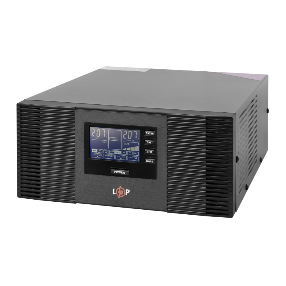 ИБП с правильной синусоидой (подключаемая внешняя батарея 12V)...