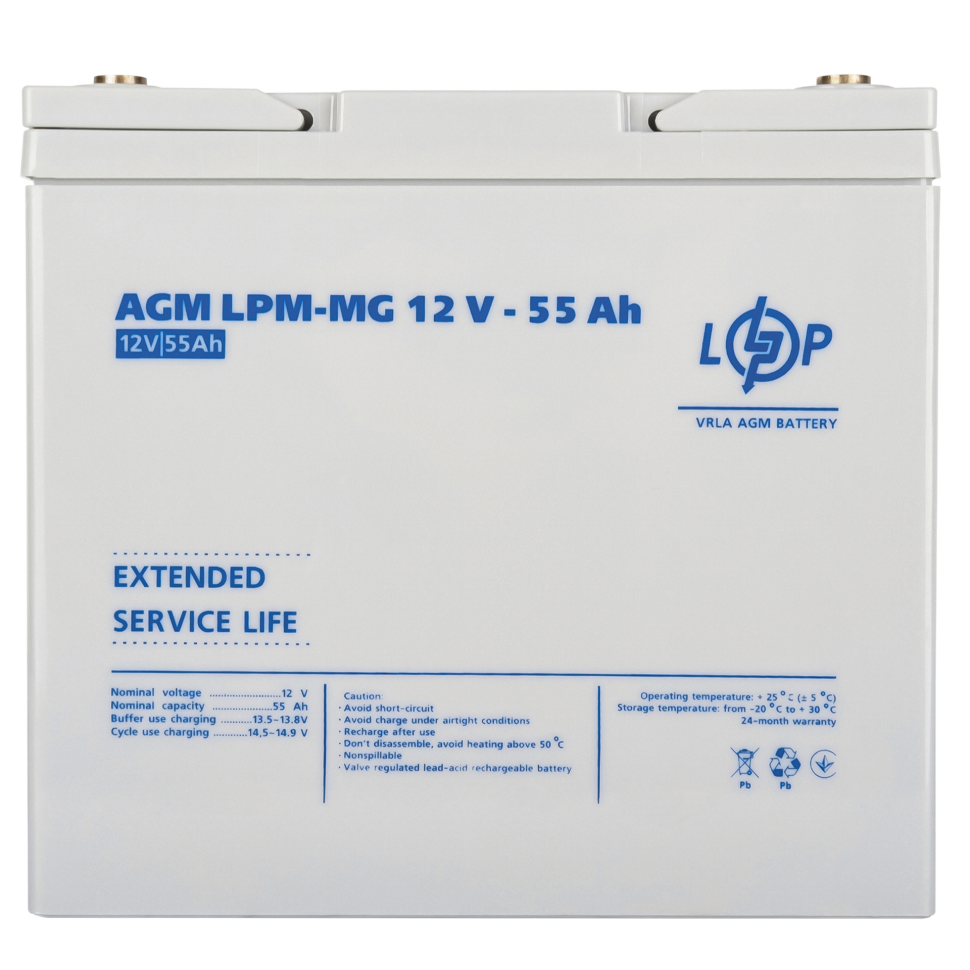 Аккумулятор мультигелевый LogicPower LPM-MG 12V - 55 Ah Аккумулятор мультигелевый LogicPower LPM-MG 12V - 55 Ah