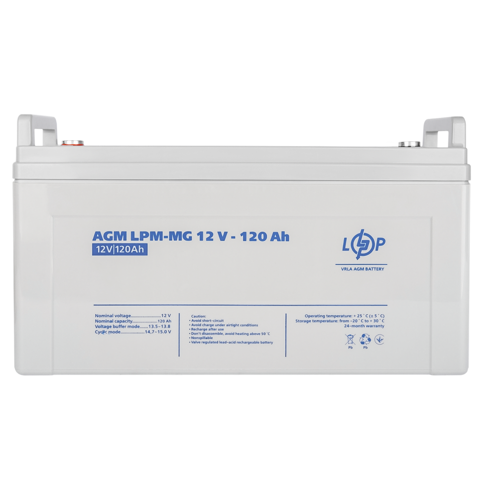 Аккумулятор мультигелевый LogicPower LPM-MG 12V - 120 Ah Аккумулятор мультигелевый LogicPower LPM-MG 12V - 120 Ah