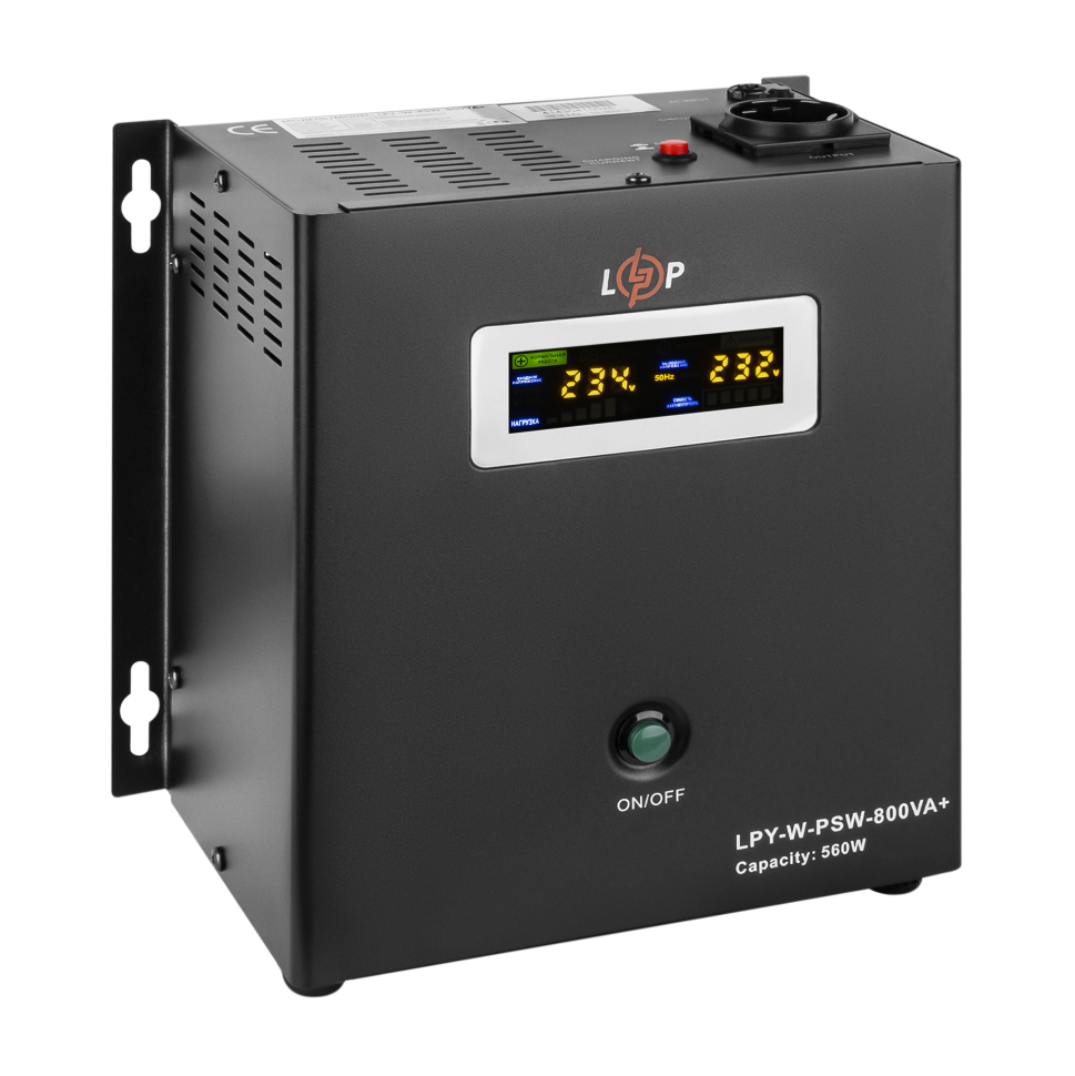 ИБП с правильной синусоидой 12V LPY-W-PSW-800VA+(560Вт)5A/15A ИБП с правильной синусоидой 12V LPY-W-PSW-800VA+(560Вт)5A/15A
