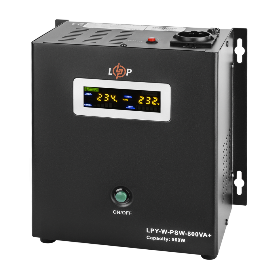 ИБП с правильной синусоидой 12V LPY-W-PSW-800VA+(560Вт)5A/15A ИБП с правильной синусоидой 12V LPY-W-PSW-800VA+(560Вт)5A/15A