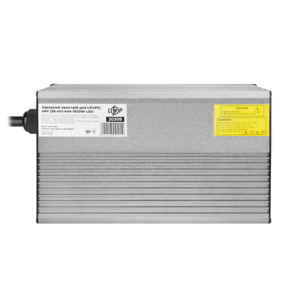 Зарядное устройство для аккумуляторов LiFePO4 LogicPower 48V...