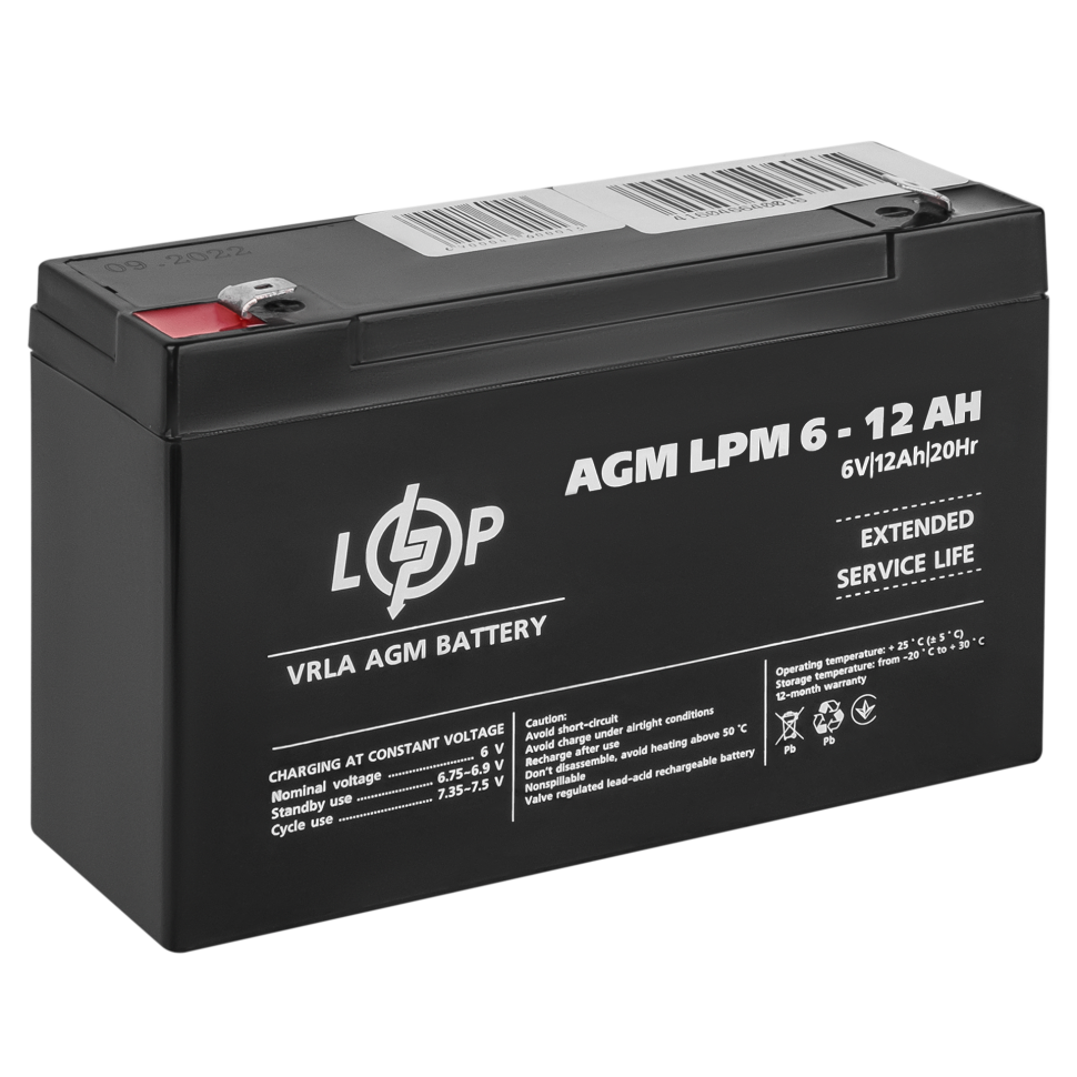 Аккумулятор AGM LogicPower LPM 6V - 12 Ah Аккумулятор AGM LogicPower LPM 6V - 12 Ah
