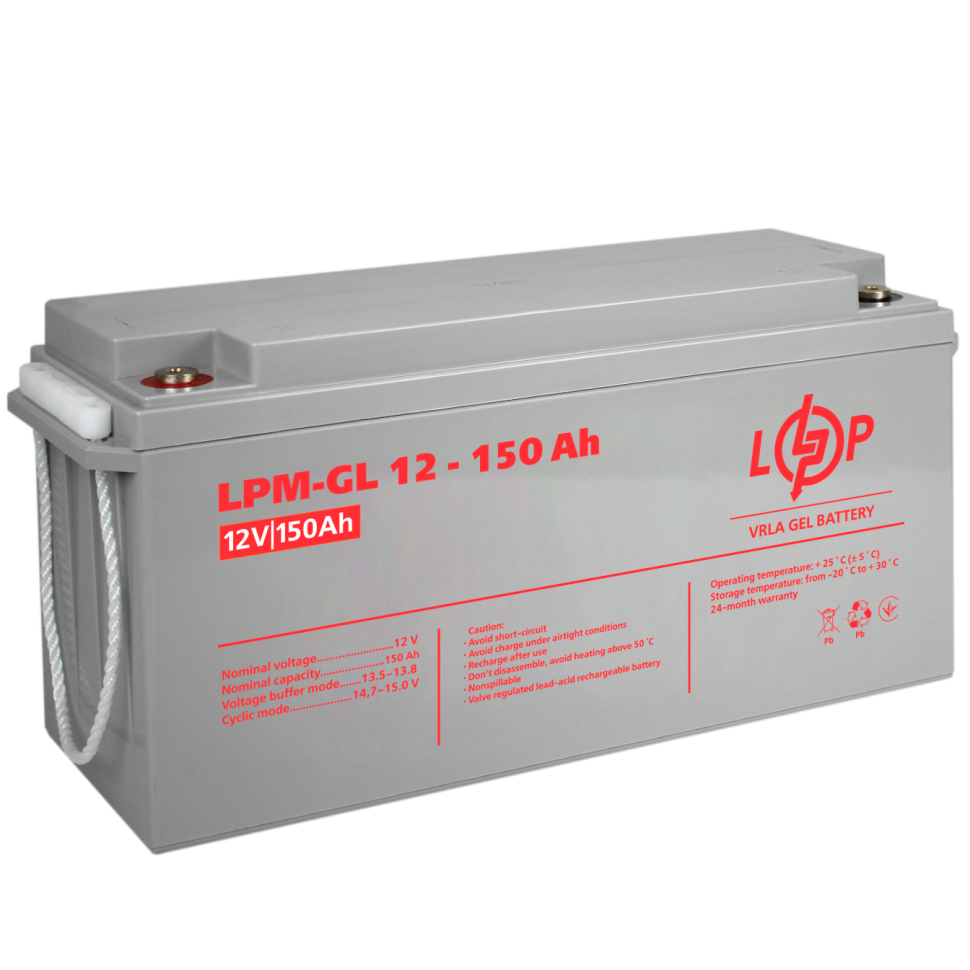 Аккумулятор гелевый LogicPower LPM-GL 12V - 150 Ah Аккумулятор гелевый LogicPower LPM-GL 12V - 150 Ah
