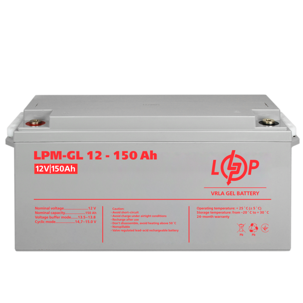 Аккумулятор гелевый LogicPower LPM-GL 12V - 150 Ah Аккумулятор гелевый LogicPower LPM-GL 12V - 150 Ah
