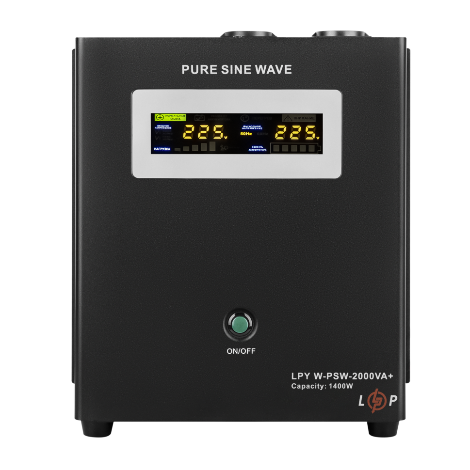 ИБП с правильной синусоидой 24V LPY- W - PSW-2000VA+ (1400Вт)10A/20A
