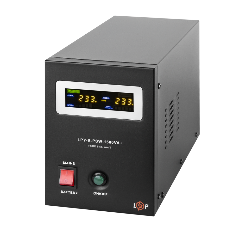 ИБП с правильной синусоидой 24V LPY-B-PSW-1500VA+(1050Вт) 10A/15A ИБП с правильной синусоидой 24V LPY-B-PSW-1500VA+(1050Вт) 10A/15A