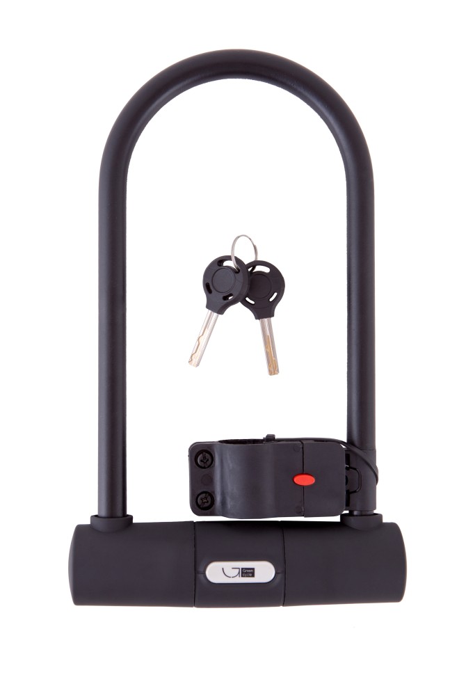 Замок Green Cycle U-lock на ключе GLK-468 115x230 черный