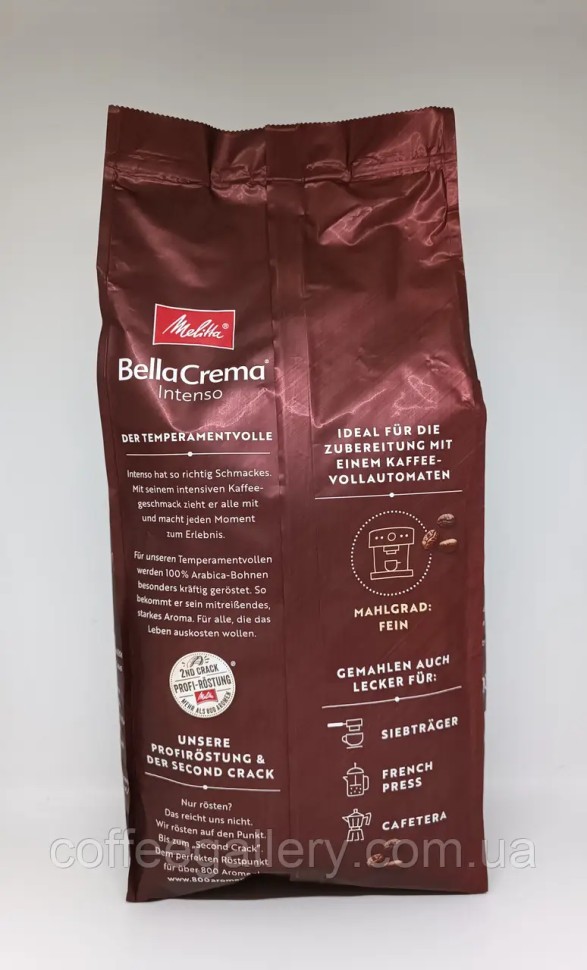 Кофе в зернах Melitta Bella Crema Intenso 1000 г Кофе в зернах Melitta Bella Crema Intenso 1000 г