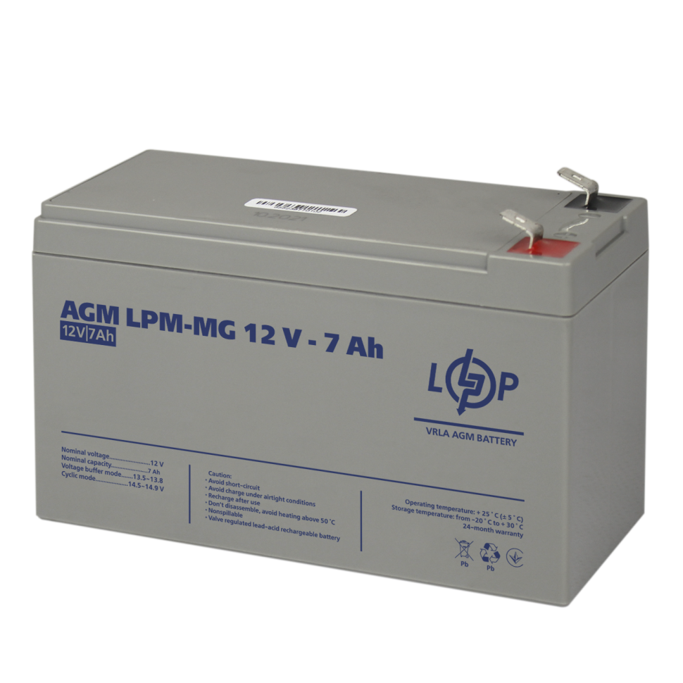 Аккумулятор мультигелевый LogicPower LPM-MG 12V - 7 Ah