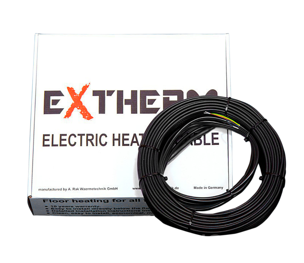 Нагревательный кабель двухжильный Extherm ETT ECO 30-1290