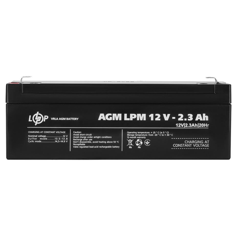 Аккумулятор AGM LogicPower LPM 12V - 2.3 Ah Аккумулятор AGM LogicPower LPM 12V - 2.3 Ah