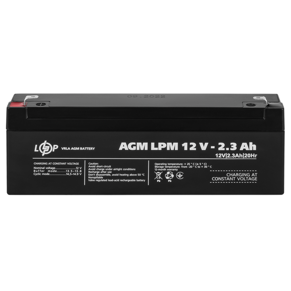 Аккумулятор AGM LogicPower LPM 12V - 2.3 Ah Аккумулятор AGM LogicPower LPM 12V - 2.3 Ah