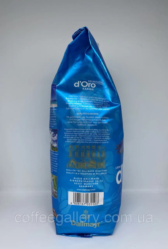 Кофе в зернах Dallmayr Crema d'Oro Selection Karibik 1000 г Кофе в зернах Dallmayr Crema d'Oro Selection Karibik 1000 г