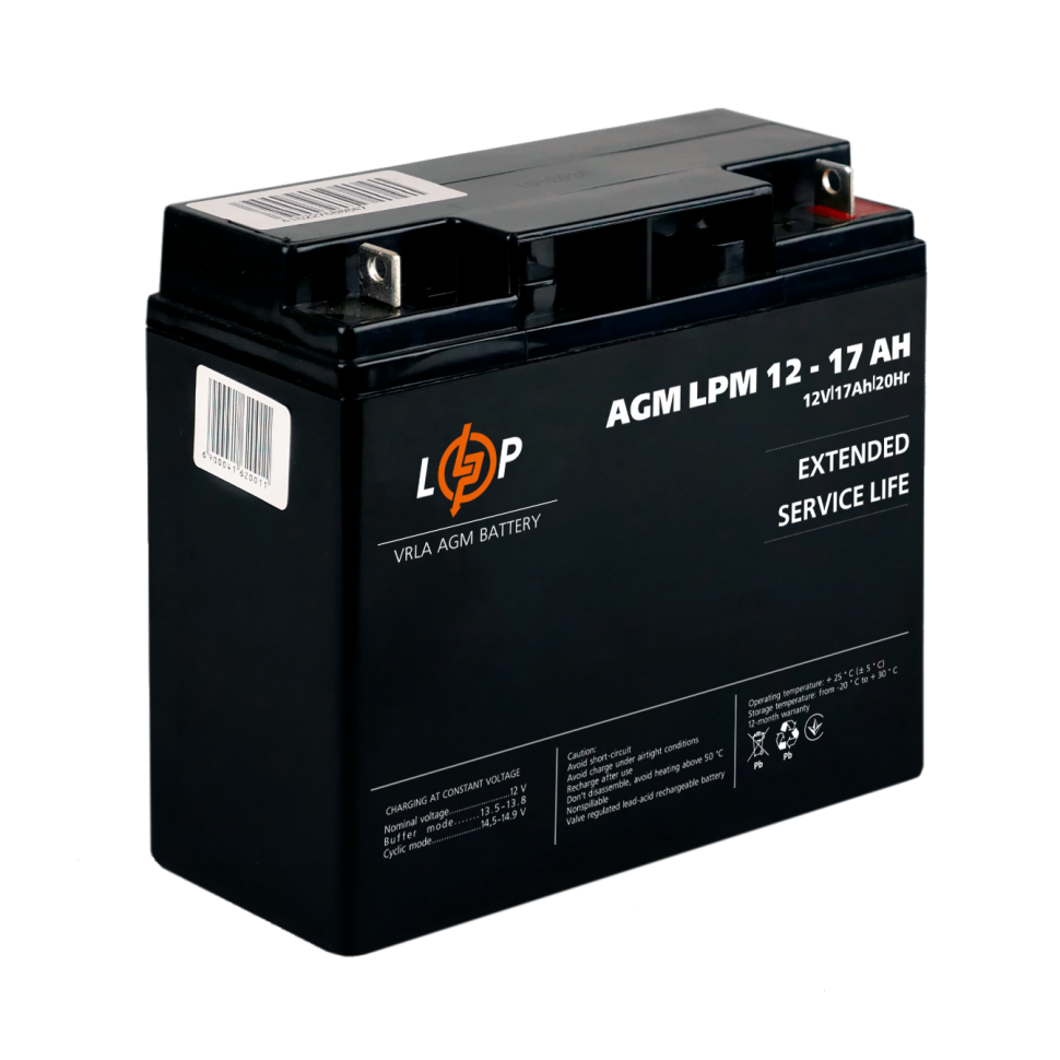 Аккумулятор AGM LogicPower LPM 12V - 17 Ah (2020)
