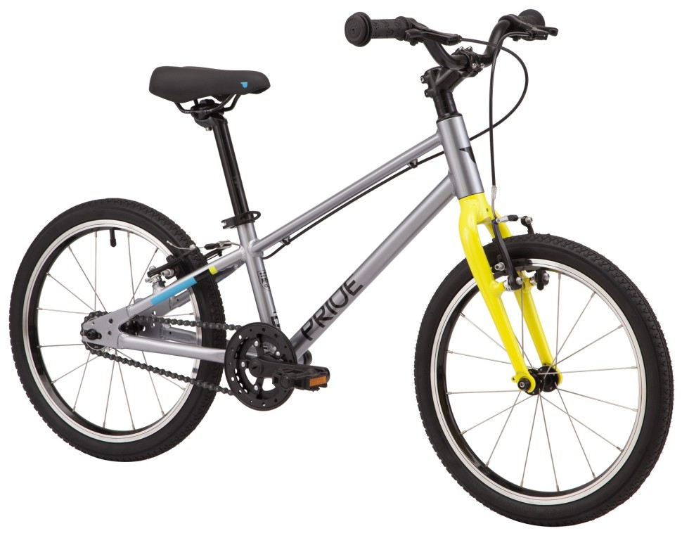 Велосипед 18" Pride GLIDER 18 2023 серый Велосипед 18" Pride GLIDER 18 2023 серый
