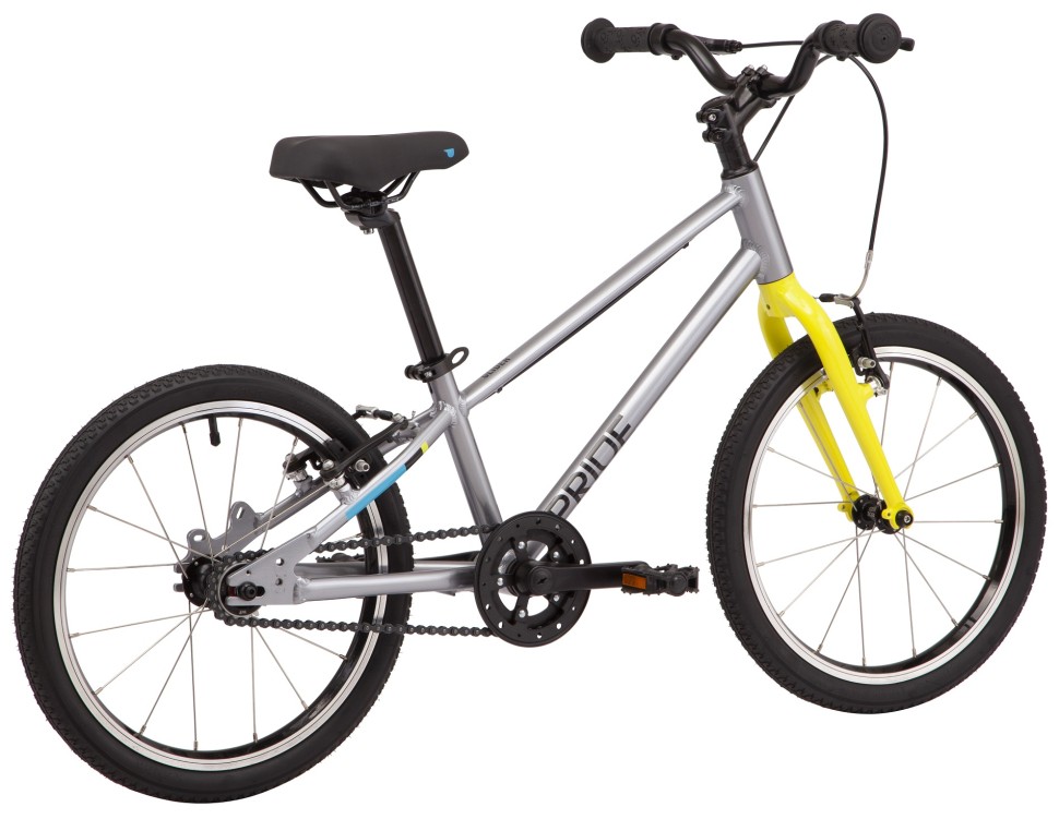 Велосипед 18" Pride GLIDER 18 2023 серый Велосипед 18" Pride GLIDER 18 2023 серый