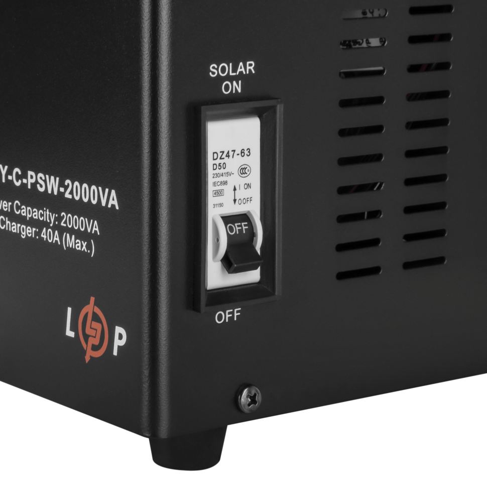 Солнечный инвертор (ИБП) LogicPower LPY-C-PSW-2000VA (1400W) MPPT24V Солнечный инвертор (ИБП) LogicPower LPY-C-PSW-2000VA (1400W) MPPT24V