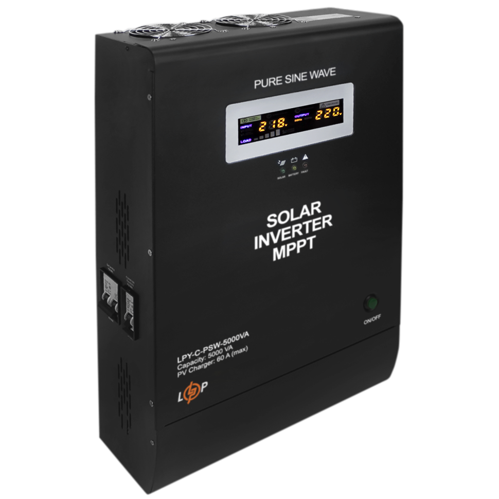 Солнечный инвертор (ИБП) LogicPower LPY-C-PSW-5000VA (3500W) MPPT48V Солнечный инвертор (ИБП) LogicPower LPY-C-PSW-5000VA (3500W) MPPT48V