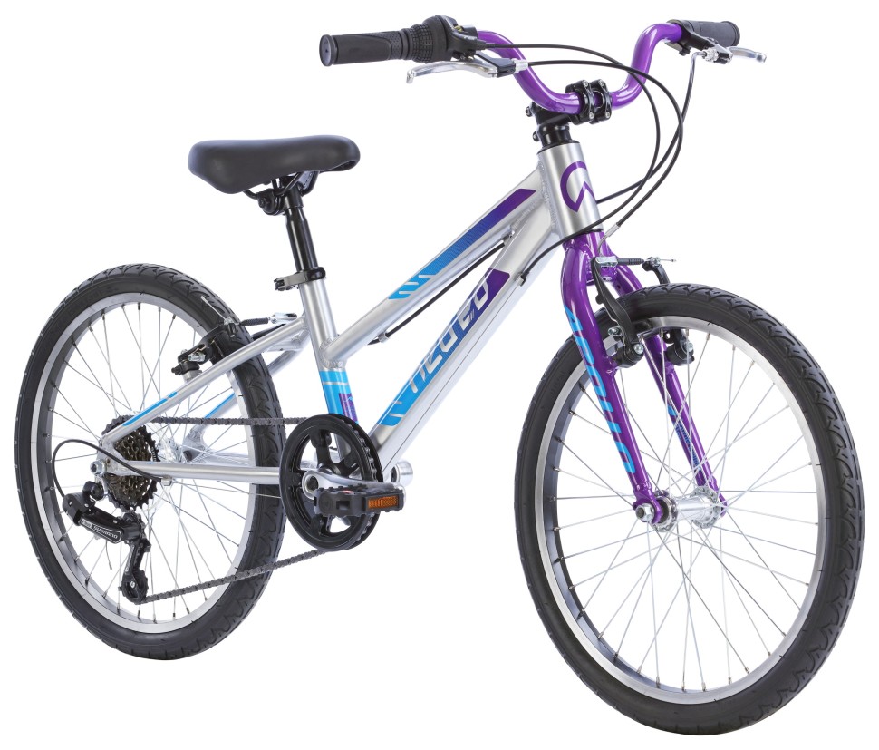 Велосипед 20" Apollo NEO 6s girls Brushed Alloy / Purple / Blue Fade Велосипед 20" Apollo NEO 6s girls Brushed Alloy / Purple / Blue Fade