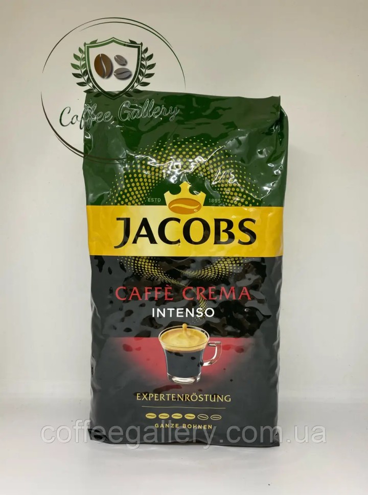 Кофе в зернах Jacobs Caffe Crema intenso 1000 г