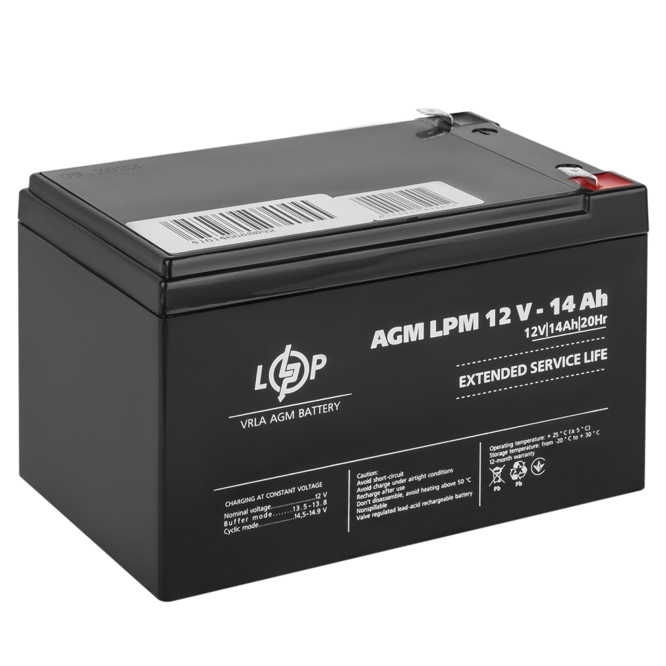 Аккумулятор AGM LogicPower LPM 12V - 14 Ah Аккумулятор AGM LogicPower LPM 12V - 14 Ah