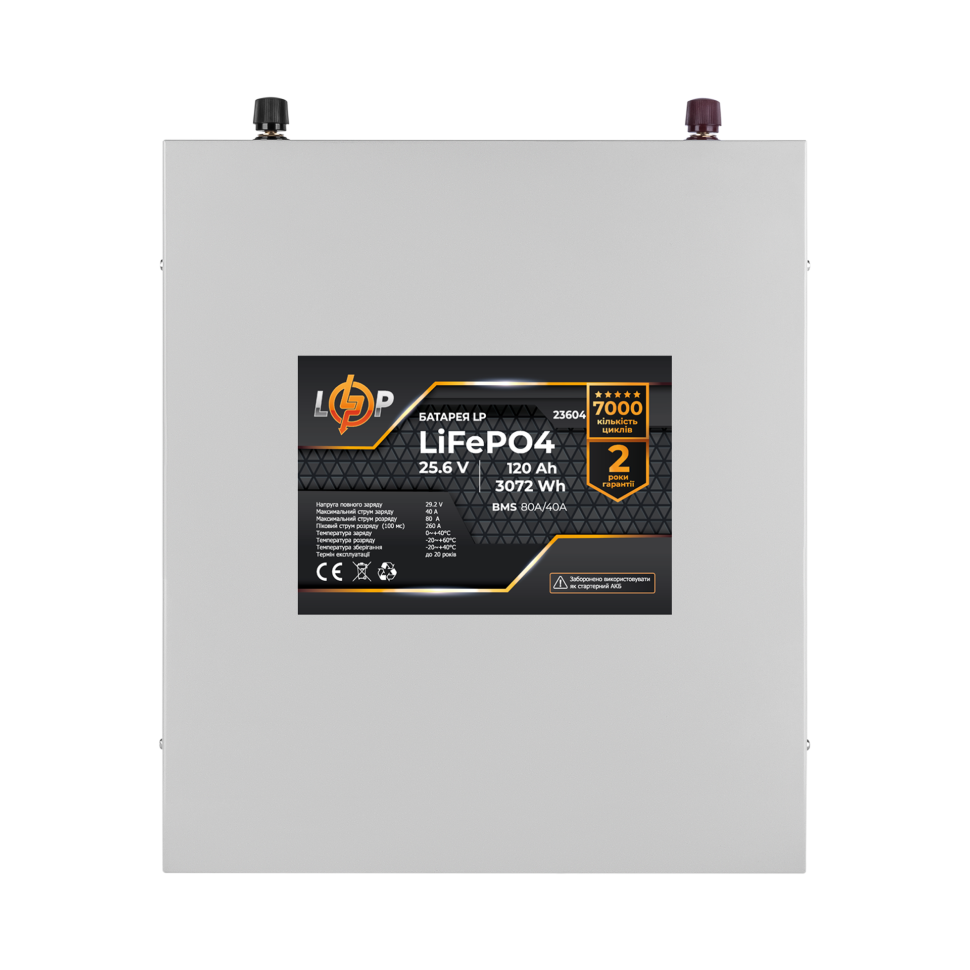 Аккумулятор LiFePО4 LogicPower 25,6V - 120 Ah (3072Wh) (BMS...