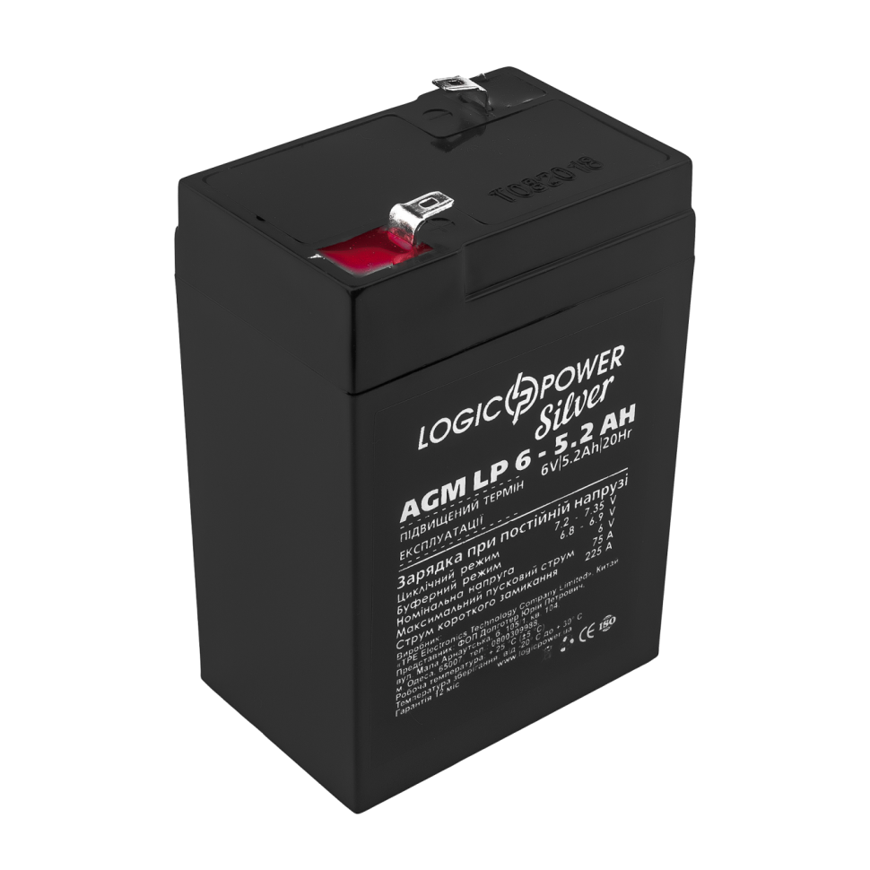 Аккумулятор AGM LogicPower LP 6V - 5.2 Ah Silver
