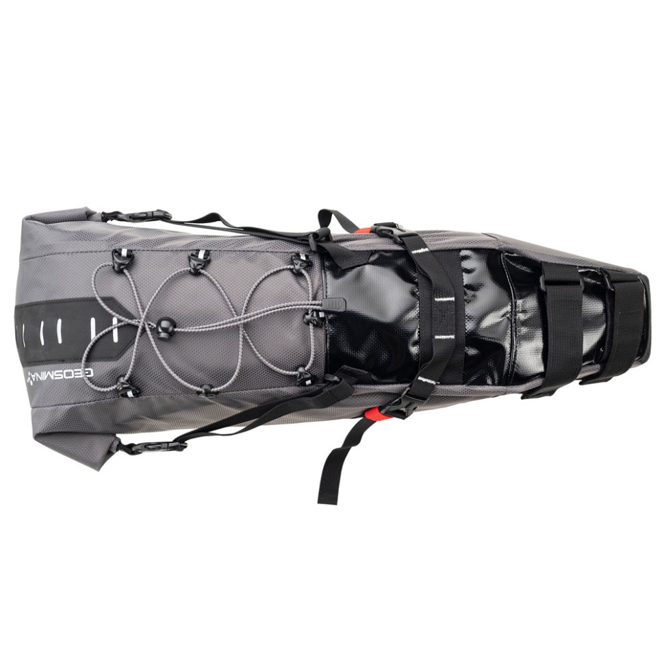 Сумка подседельная GEOSMINA Large Seat Bag (15L), 520г, серая Сумка подседельная GEOSMINA Large Seat Bag (15L), 520г, серая