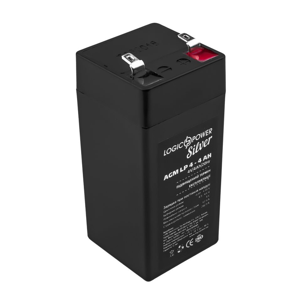 Аккумулятор AGM LogicPower LP 4V - 4 Ah Silver