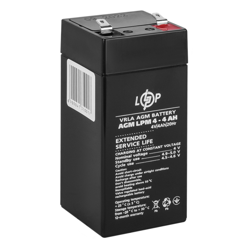 Аккумулятор AGM LogicPower LPM 4V - 4 Ah