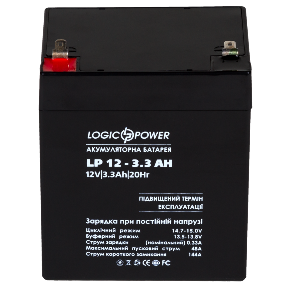 Аккумулятор AGM LogicPower LP 12V - 3.3 Ah Silver Аккумулятор AGM LogicPower LP 12V - 3.3 Ah Silver