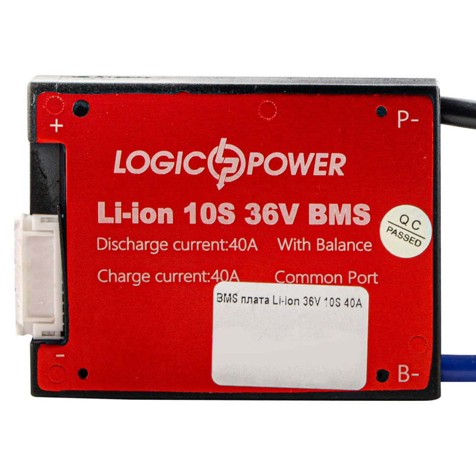 BMS плата LogicPower LP Li-ion 36V 10S 40A симметрия