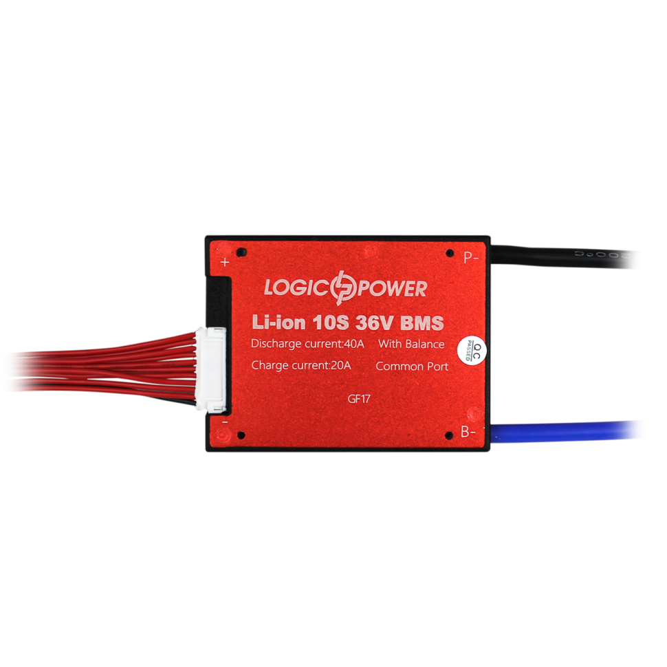 BMS плата LogicPower LP Li-ion 36V 10S Dis 40A Ch 20A