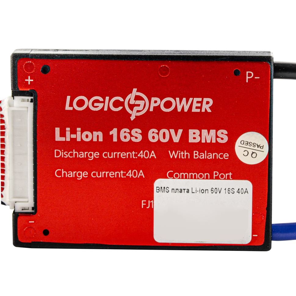 BMS плата LogicPower LP Li-ion 60V 16S 40A симметрия